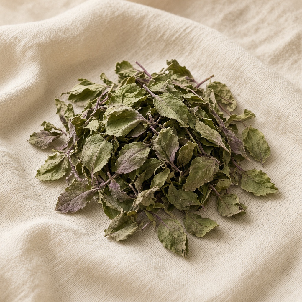 Basil Leaves (Barg e Tulsi), Whole (ثابت) / 50 Grams